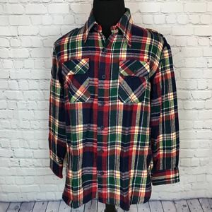 Vintage 80s American Fashion Collection by h.is. Multi-Color Flannel | Men's L/G